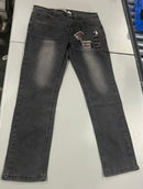 BLU ROCK MEN'S DENIM FLEX JEANS - SIZE: MEN 32X31 - JET BLACK - Brand New