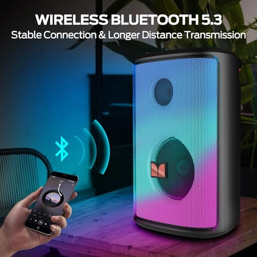 MONSTER BLUETOOTH SPEAKERS 80W FOR OUTDOOR - BLACK - Like New