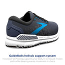 110365 BROOKS MEN ADDICTION GTS 15 SUPPORTIVE SHOE INDIA INK/BLACK/BLUE SIZE 9.5 Like New