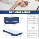 CYMULA Folding Mattress Single, 4 Inch Foldable Trifold Mattress,Portable Foam - Like New