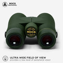 NOCS PROVISIONS PRO ISSUE 8X42 COMPACT FOGPROOF WATERPROOF BINOCULARS - GREEN - Like New