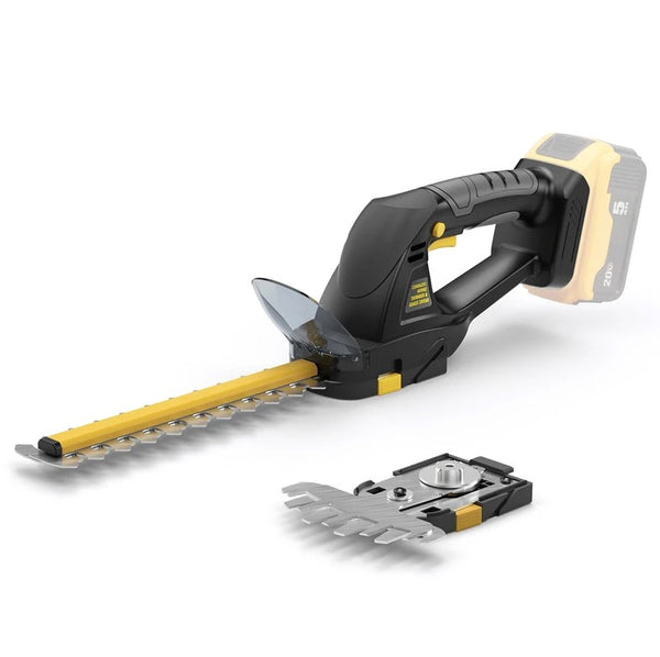 IEBUDA HEDGE TRIMMER CORDLESS DEWALT 20V MAX BATTERY1500RPM - BLACK/YELLOW BLADE - Like New