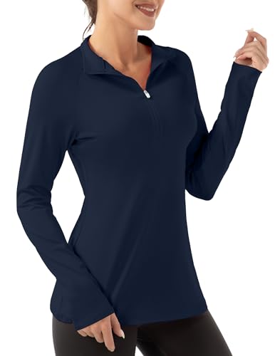 FKEEP WOMEN'S POLO SHIRTS LONG SLEEVE UPF 50+ - SIZE: WOMEN 2XL - MIDNIGHT BLUE - Brand New