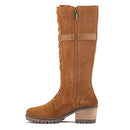 Vintage Foundry Co. Naomi Women’s Combat Suede Knee-Higth Boot Tan/Cooper 5.5UK - Brand New