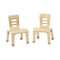 ECR4KIDS Bentwood Chair, 12" Seat Height, Stackable Seats, 2-Pack - Natural - Like New