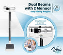 AdirMed Mechanical Physician Scale with Height Rod - Manual Measuring Scale - Brand New