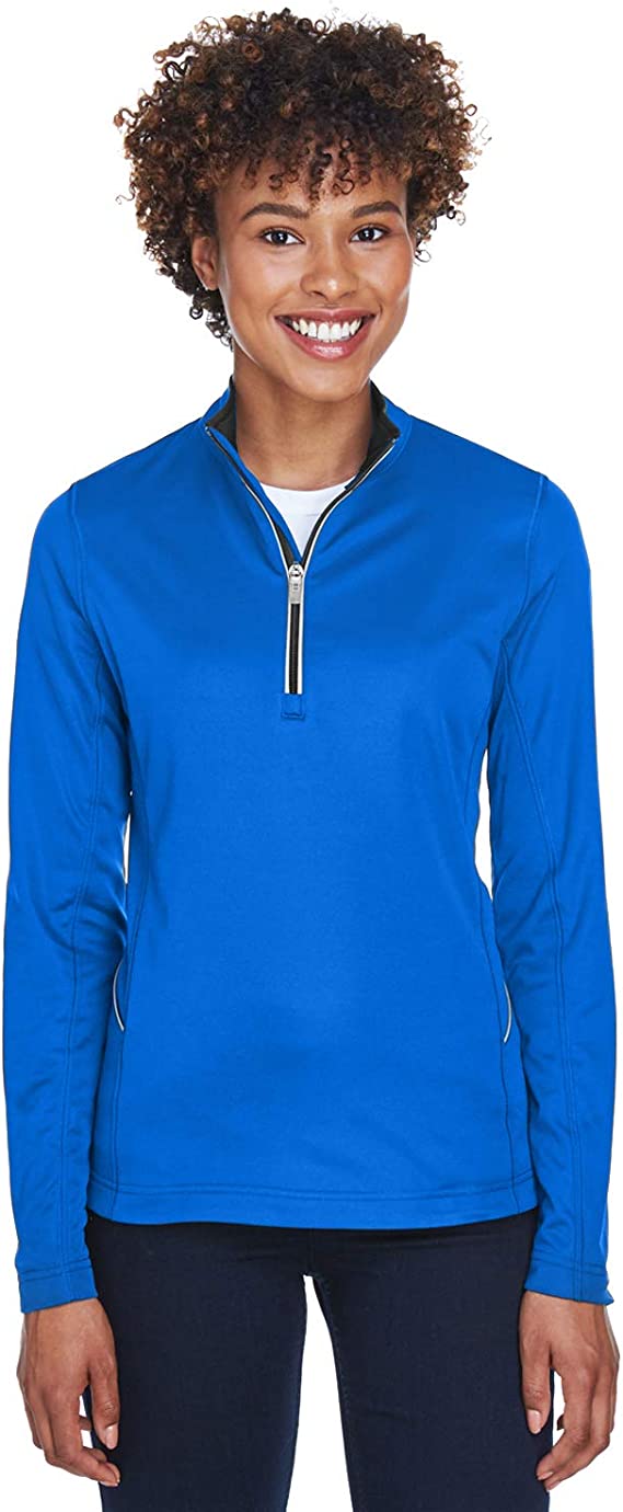 8230L UltraClub Ladies Sport Quarter-Zip Pullover New