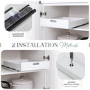 Pull-out Home Organizers Cabinet Slide Out Shelves B0D4KP7F6C - Black - Brand New