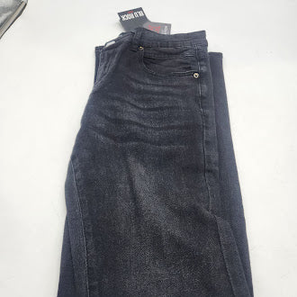 BLU ROCK MEN'S CASUAL FLEX STRETCH SLIM STRAIGHT JEANS - SIZE: MEN 30X31 - BLACK - Brand New