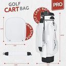 uniHimal 14-Way Golf Cart Bag Pro with Full Length Divider Top, Men, White - Like New