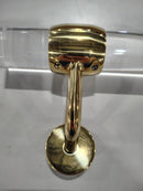 GENERIC ACRYLIC TRANSPARENT INDOOR STAIR HANDRAIL 3FT GRAB BAR - CLEAR/BRASS - Like New
