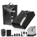BHQRJMV 11-Pack Travel Vacuum Bags, 2×17L Waterproof Vacuum - Slate Black - Like New