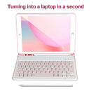 AHYWTAN KEYBOARD IPAD 9/8/7TH GEN 10.2 INCH DETACHABLE BLUETOOTH KEYBOARD - PINK - Like New