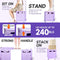 Honshine PLX-3 Foldable Cart with Stair Climbing Wheels, Collapsible - Lavender - Like New