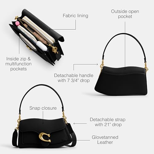 COACH TWISTED TABBY SHOULDER BAG - BLACK - Brand New
