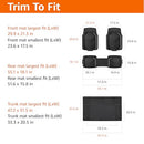 AMAZON BASICS 4-PIECE HEAVY DUTY ANTI-SLIP PVC FLOOR MATS! - BLACK - Like New