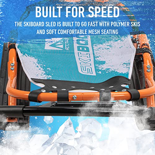 FRANKLIN ARCTIC TRAIL SKIBOARD SNOW SLED 42" BLUE / WHITE / ORANGE - 91075X - Like New