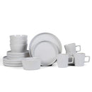 Stone Lain Celina Modern Stoneware 16-Piece Dinnerware Set - Glossy White - Like New