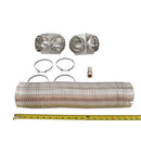 Frigidaire Smart Choice 8-Foot Semi-Rigid Dryer Vent Kit, 2 Elbows, 4 Clamps - Brand New