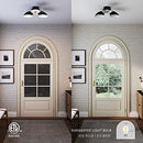 Nathan James Argo Semi Mount Flush Ceiling Light 3-Lights Modern Retro - Brass - Brand New
