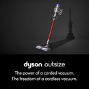 447922-01 DYSON SV29 OUTSIZE CORDLESS VACUUM CLEANER - NICKEL/RED - Like New