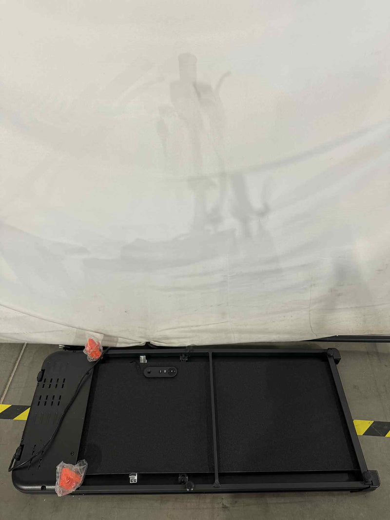 GENERIC MOTORRIZED TREADMILL WALKING PAD, 3.8 SPEECH , 39.6 LBS - BLACK/ORANGE - Like New