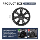 GLITERRA SPORT WHEEL COVERS TESLA MODEL Y 2019-2024 MATTE BLACK 4PACK - BLACK - Like New