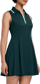 GGOV WOMENS TWO PIECE TENNIS GOLF DRESS UP DRESSES - SIZE: S - DARK TURQUOISE - Like New