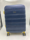 ROCKLAND MELBOURNE 20-INCH HARDSIDE SPINNER CARRY-ON LUGGAGE NAVY BLUE YELLOW - Like New