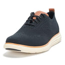 C41651 COLE HAAN MEN'S OXFORD BLACK/BRITISH TAN/SILVER, SIZE 11.5W - Like New
