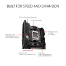 ASUS ROG Strix B650E-I Gaming WiFi AMD B650 AM5 Ryzen™ Home Router - Black - Like New