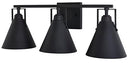 Home Decorators Insdale 3-Light Bathroom Vanity Light Metal Shades B09YMVZ7RS - Brand New