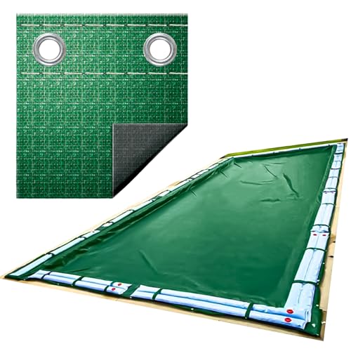 SWIMLINE HYDROTOOLS Supreme Guard Heavy Duty Winter Pool Cover Green/Black - Like New