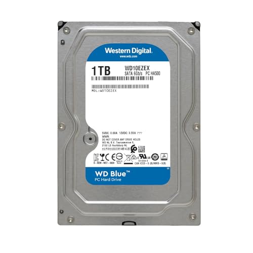 Western Digital 1TB WD Blue PC Internal Hard Drive HDD, WD10EZEX - Blue - Like New