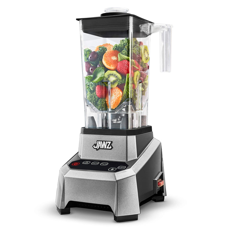 JAWZ HIGH PERFORMANCE BLENDER 64 OZ PROFESSIONAL GRADE COUNTERTOP - SILVER - Like New