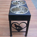 Elevated Dog Feeder Stand Gourmet Dog Treats 16" Tall Made in USA - Like New