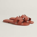H202272Z HERMES WOMEN'S ORAN SANDAL ORANGE CANYON SIZE 11 - Like New