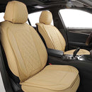 MIROZO Seat Covers Full Set, Leather Automotive Seat Covers protector - Beige - Like New