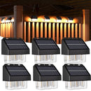 AOSEA High Bright Solar Lights Outdoor IP67 Waterproof, 6 Pack Solar Wall - Like New