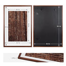 HOMESEVEN A3 Solid Wood Black Poster Frame High Definition Plexiglass - Black - Brand New
