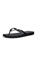 162307 TORY BURCH WOMEN'S KIRA PADDED FLIP FLOPS SIZE: WOMEN 9 - PERFECT BLACK - Like New