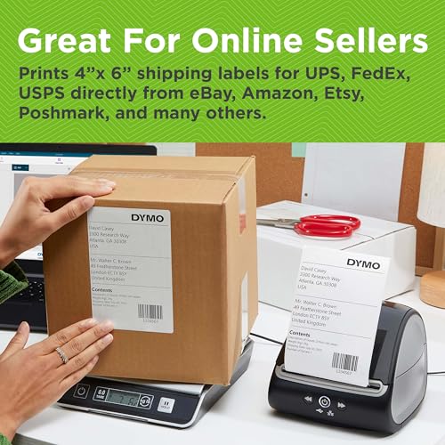 DYMO LABELWRITER 5XL LABEL PRINTER AUTOMATIC LABEL RECOGNITION - BLACK/GRAY - Like New