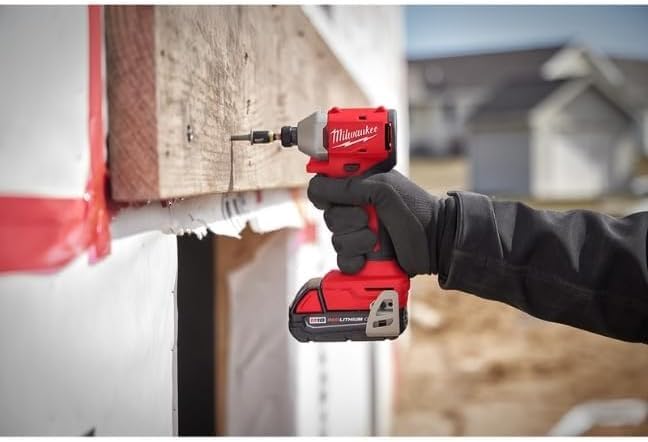 MILWAUKEE M18 18V LITHIUM-ION BRUSHLESS CORDLESS 1/4 IMPACT DRIVER - RED - Like New