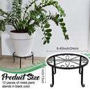 MAITYS-12P 12 PACK METAL OUTDOOR INDOOR HEAVY DUTY HOLDER ANTI - BLACK - Like New