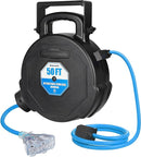 DEWENWILS 50FT Heavy Duty Cord Reel Retractable Extension - Scratch & Dent