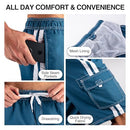 Kanu Surf Men's Barracuda Swim Trunks (Regular & Extended Sizes) Den Blue M - Brand New