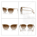 RALPH WOMAN SUNGLASSES RA5274 580213 56MM TRANSPARENT BROWN - BROWN LENS - Like New