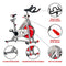 SUNNY HEALTH & FITNESS BELT DRIVE PRO INDOOR CYCLING BIKE - SF-B901B - GRAY - Like New