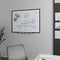 TRURED Magnetic Dry Erase Whiteboard 4 x 3 Feet 4 Markers Black Aluminum Frame - Like New