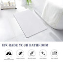 KOOTETA Stone Bath Mat, Shower Mat, Super Absorbent, Easy to Clean - White - Like New